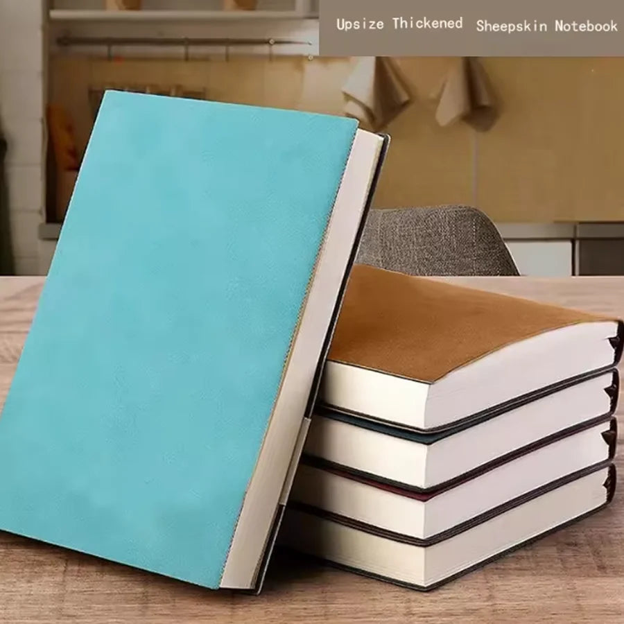 Thickened A5 PU Leather Business Notebook Lined Daily Planner Journal Student Notepad