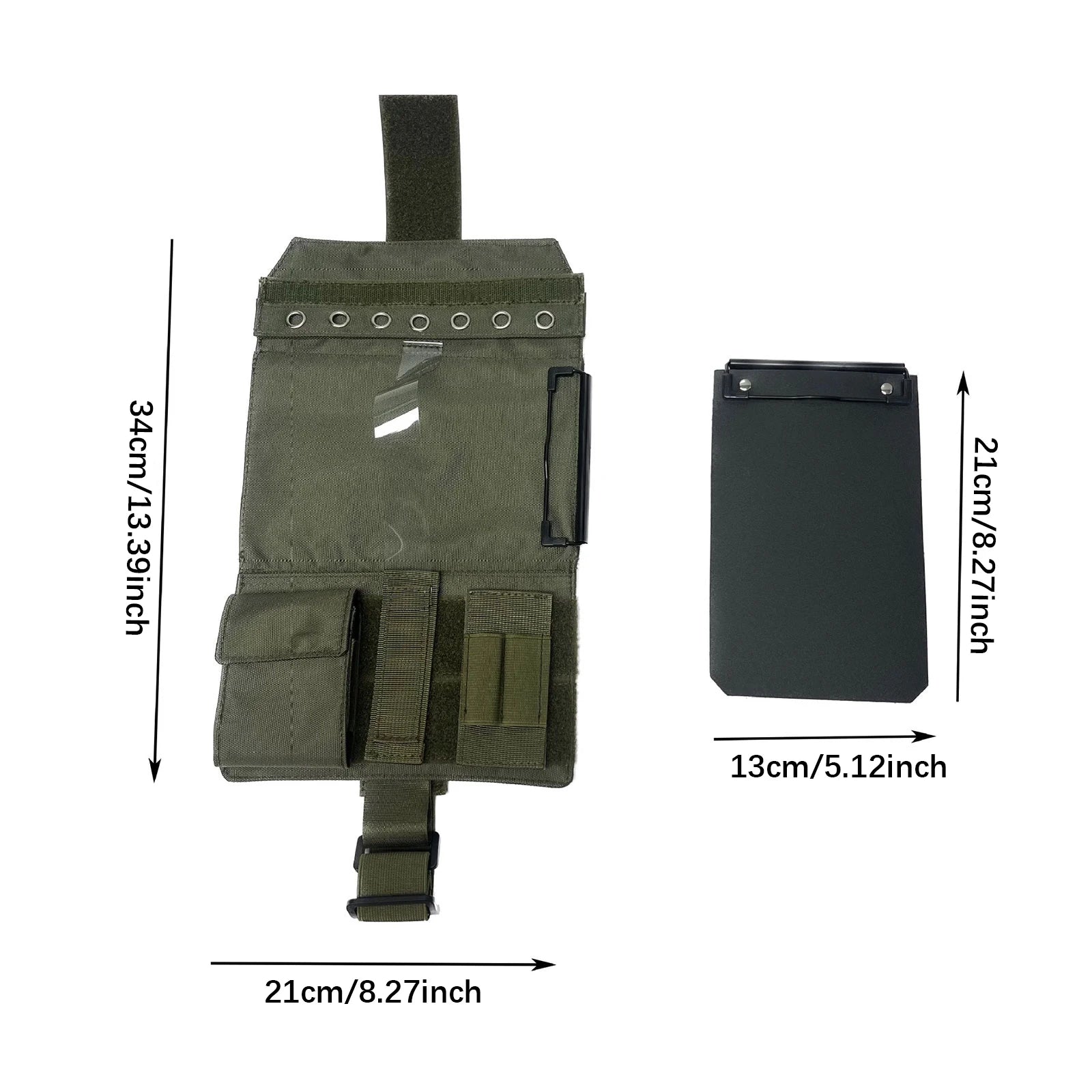 Aviation Pilot Kneeboard Clipboard Black Leg Strap Notepad Holder Flight Writing Board