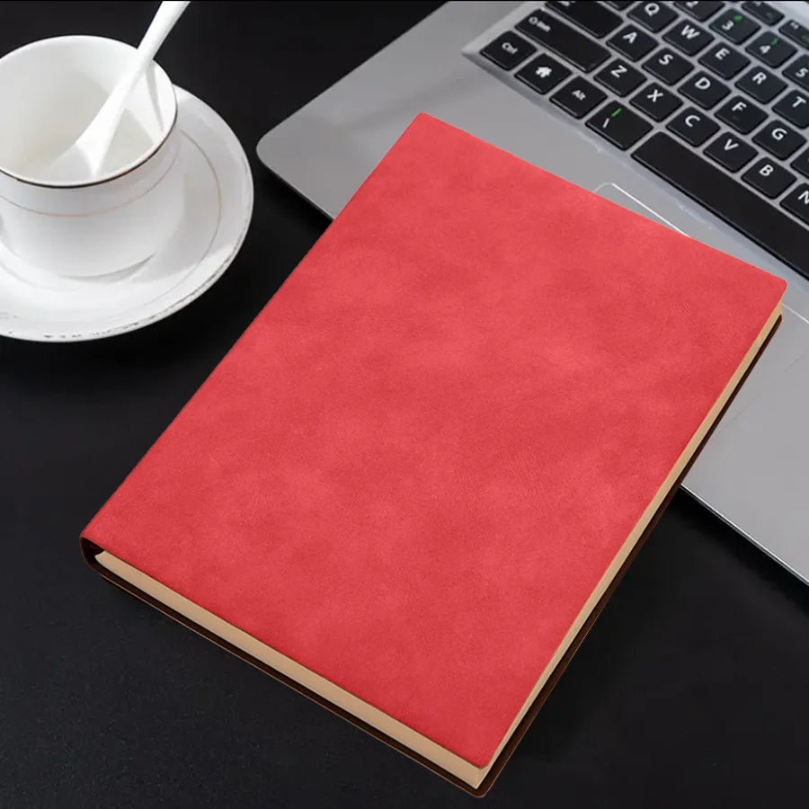 Thickened A5 PU Leather Business Notebook Lined Daily Planner Journal Student Notepad