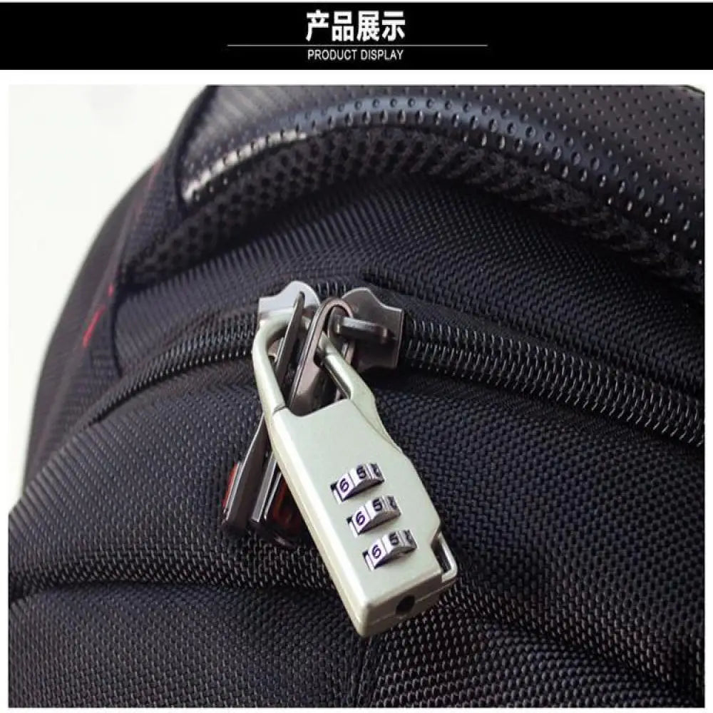 Mini 3 Digit Dial Resettable Travel Luggage Lock Suitcase Backpack Padlock Secure