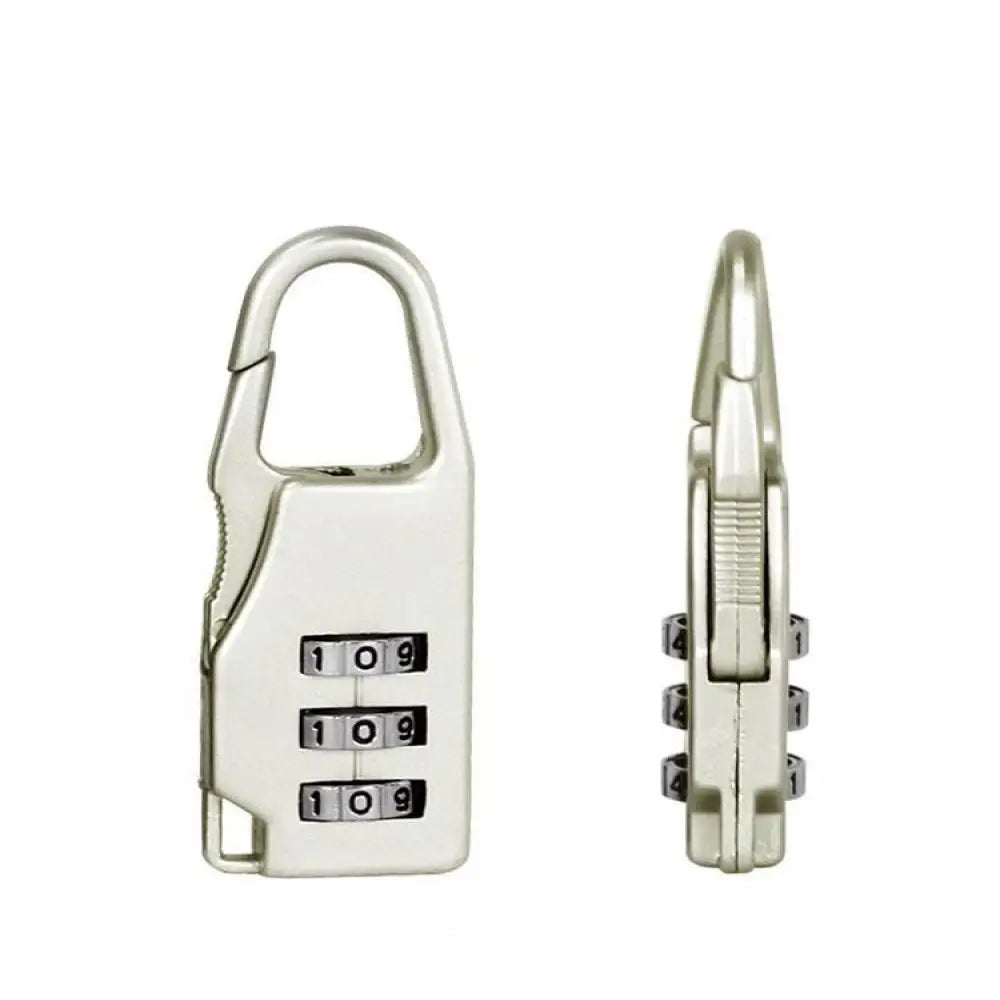 Mini 3 Digit Dial Resettable Travel Luggage Lock Suitcase Backpack Padlock Secure