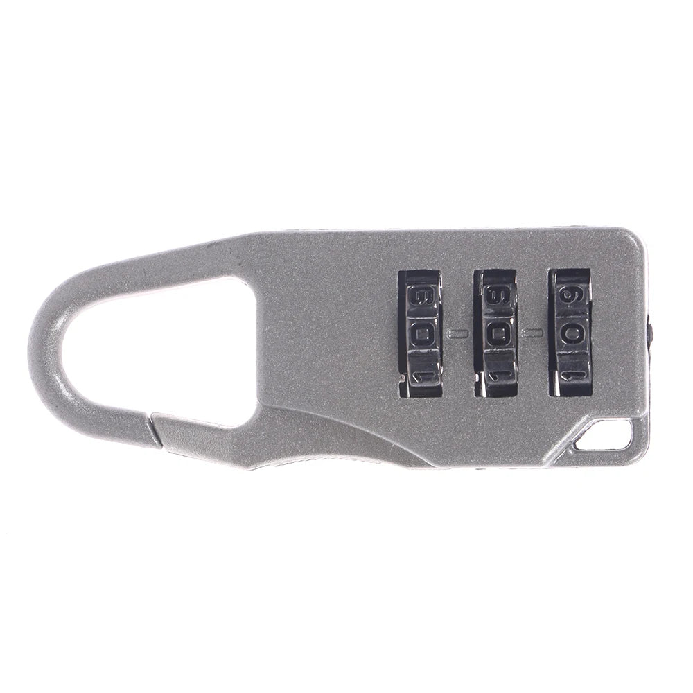 Mini 3 Digit Dial Resettable Travel Luggage Lock Suitcase Backpack Padlock Secure