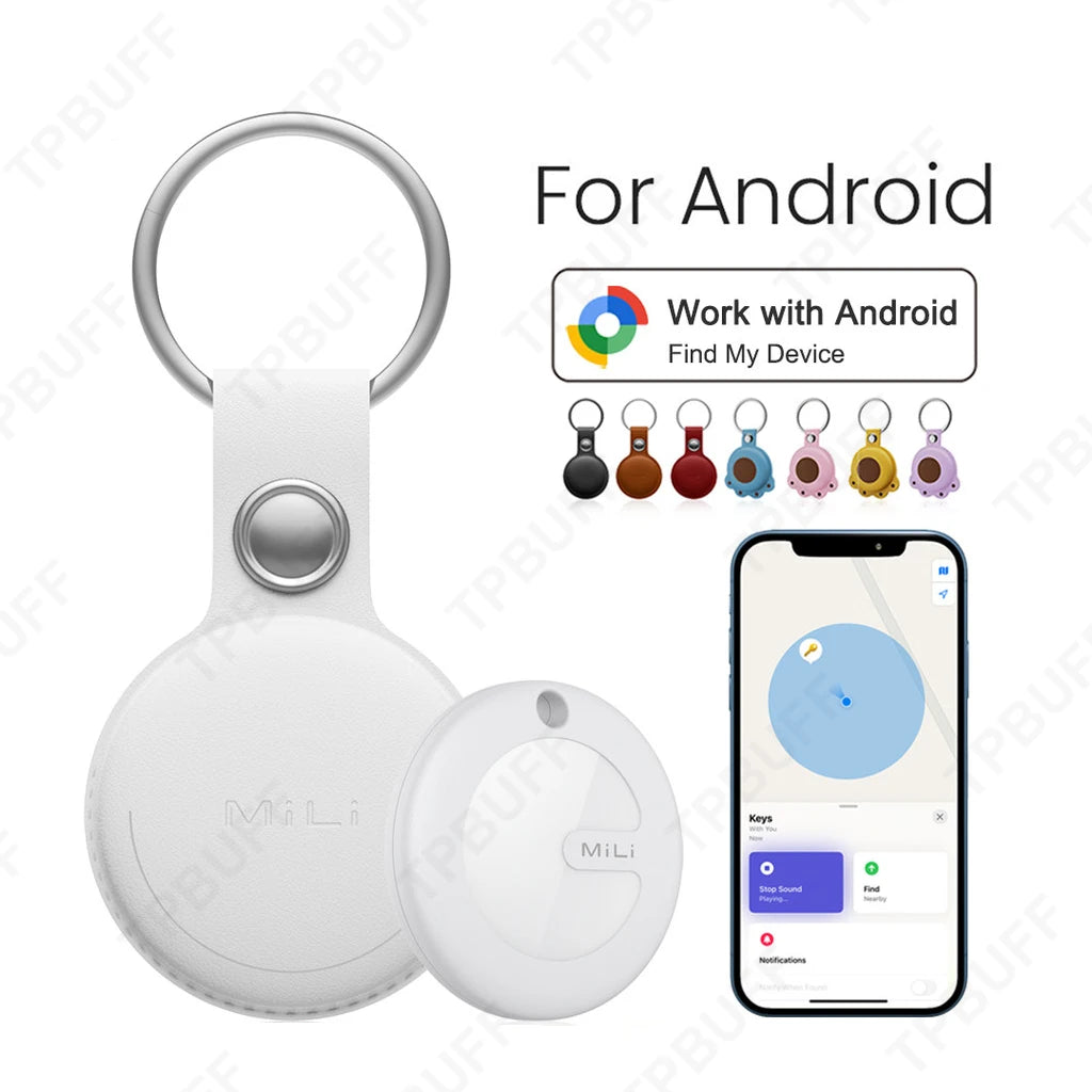 MiLi Bluetooth GPS Tracker, Lost Key Finder for Android Devices, Works With Android Find My device