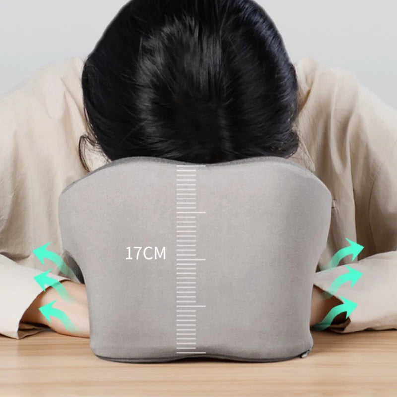 U-Shape Memory Foam Travel Pillow Neck Support Cushion for Airplane Flight Office Nap Rest