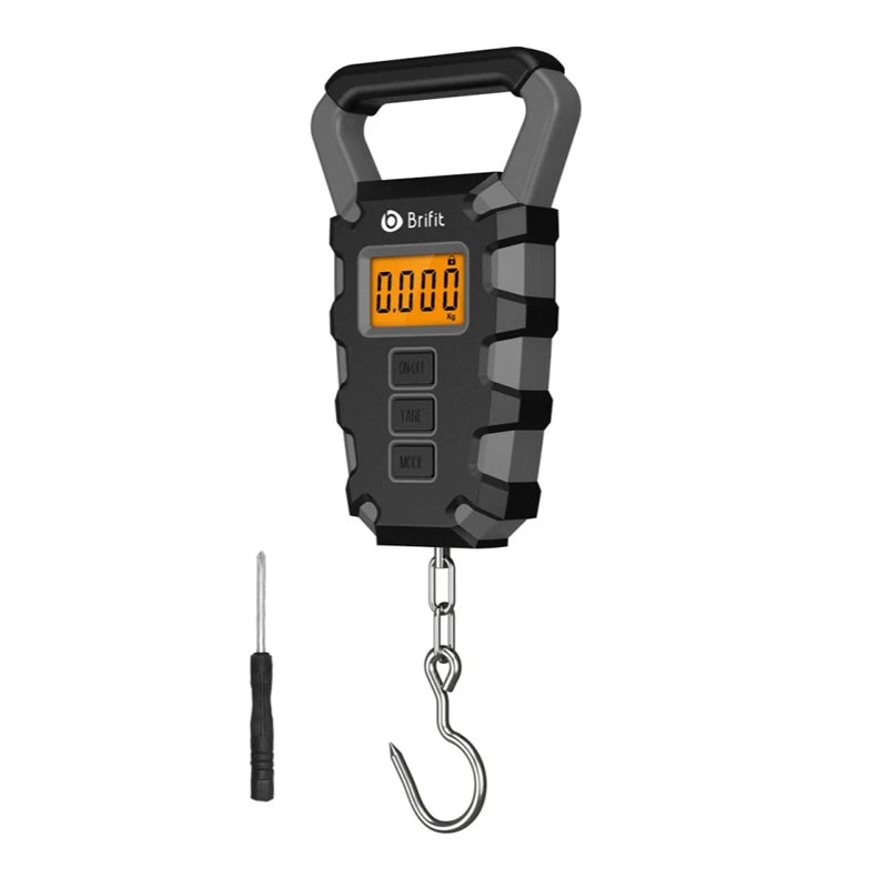 50kg Digital Luggage Scale with Tape Measure, Portable Hanging Travel Weighing Scale