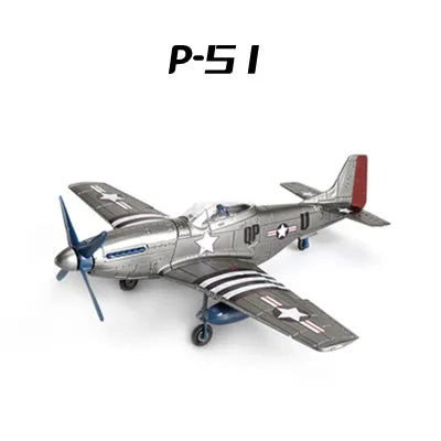 GSF 1/48 WW II Fighter Aircraft 4D Assembly Puzzle Military Model Kit