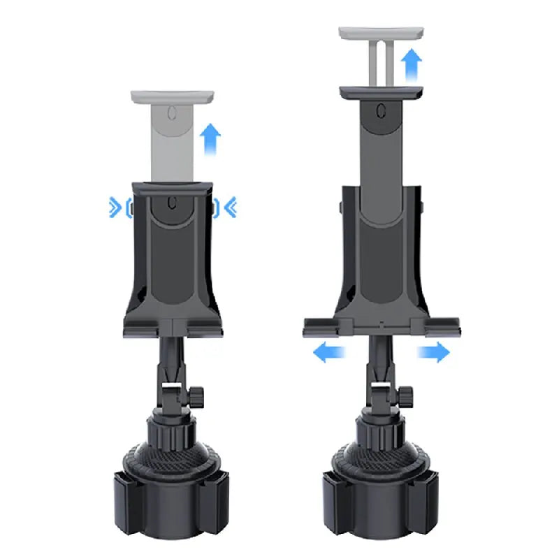 Universal Car Cup Tablet Stand Phone Holder for 4 to 11 Inch Smartphones and iPad Devices