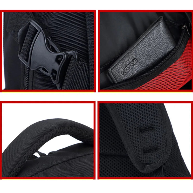 Anti Theft Laptop Backpack 17 Inch Waterproof USB Charging Business Travel Backpack with Air Cushion