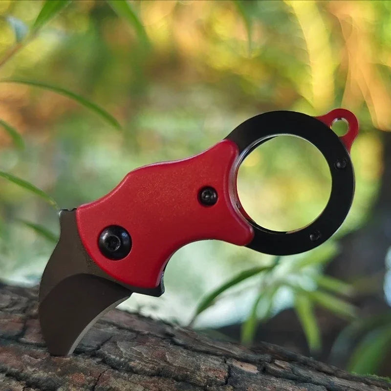 Portable Eagle Claw Folding Knife Keychain Steel Pocket Tool for Outdoor Camping EDC Gear