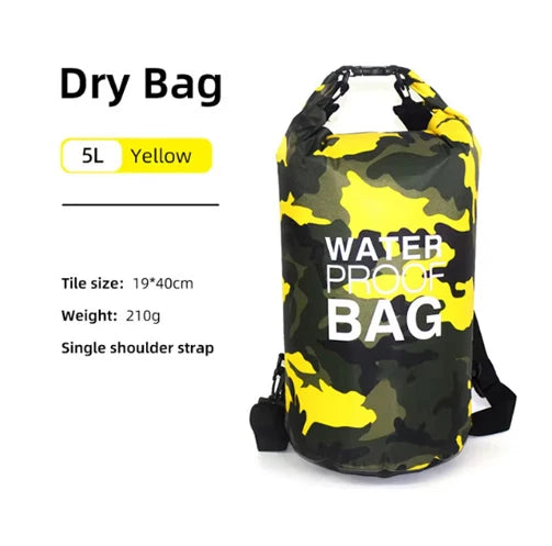 SCIONE Waterproof PVC Dry Bag Backpack 10L 15L 20L 30L