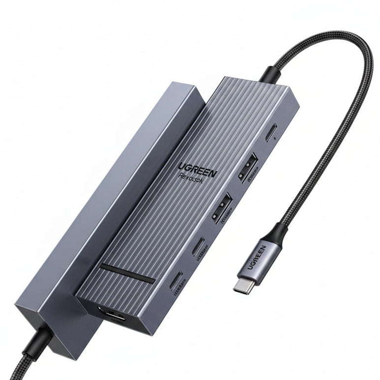 12 in 1 USB C Hub Docking Station 4K HDMI DP 100W PD RJ45 SD for MacBook Dell HP Laptop Docking