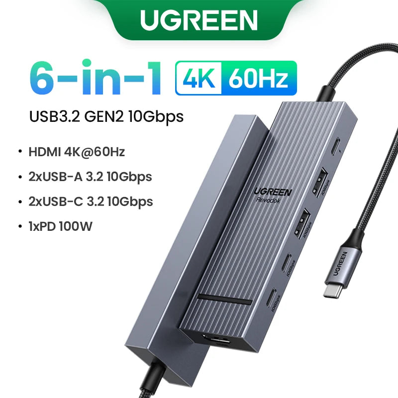 12 in 1 USB C Hub Docking Station 4K HDMI DP 100W PD RJ45 SD for MacBook Dell HP Laptop Docking
