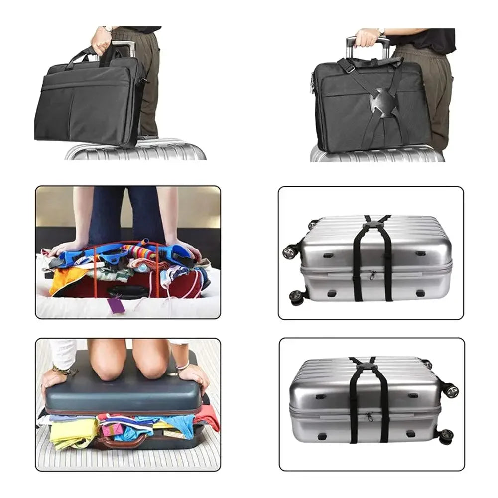 Anti Lost Suitcase Binding Belt Cross Strap Luggage Buckle Travel
