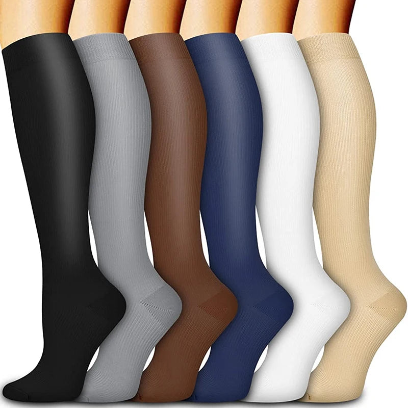 Compression Socks for Travel Flights Sports and Driving Anti Fatigue Support for Women and Men
