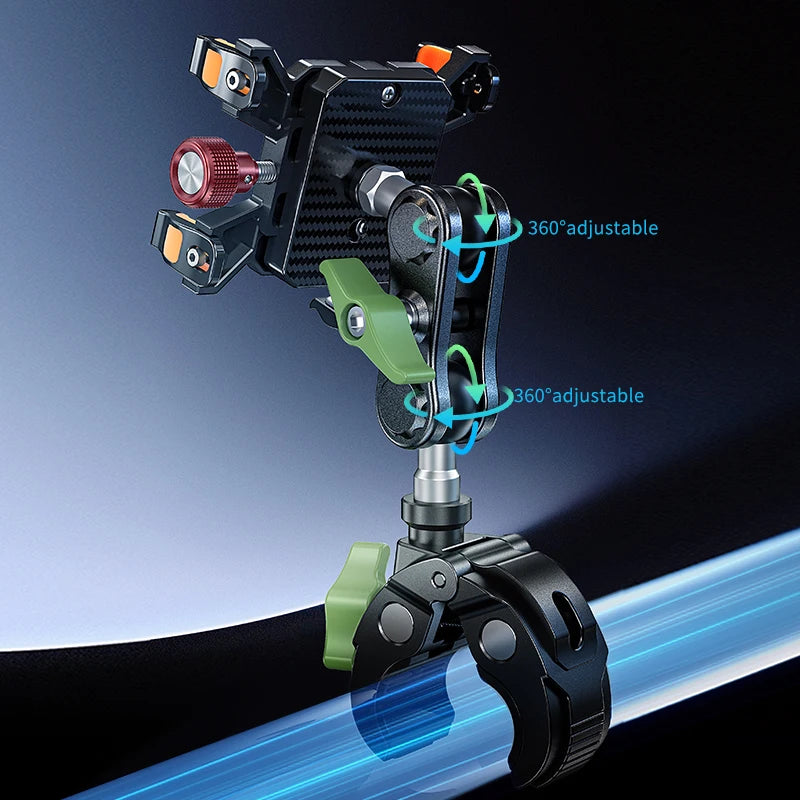 Five Claw Metal Car Phone Holder Vacuum Mount for 6.1-7.2 Inch Phones