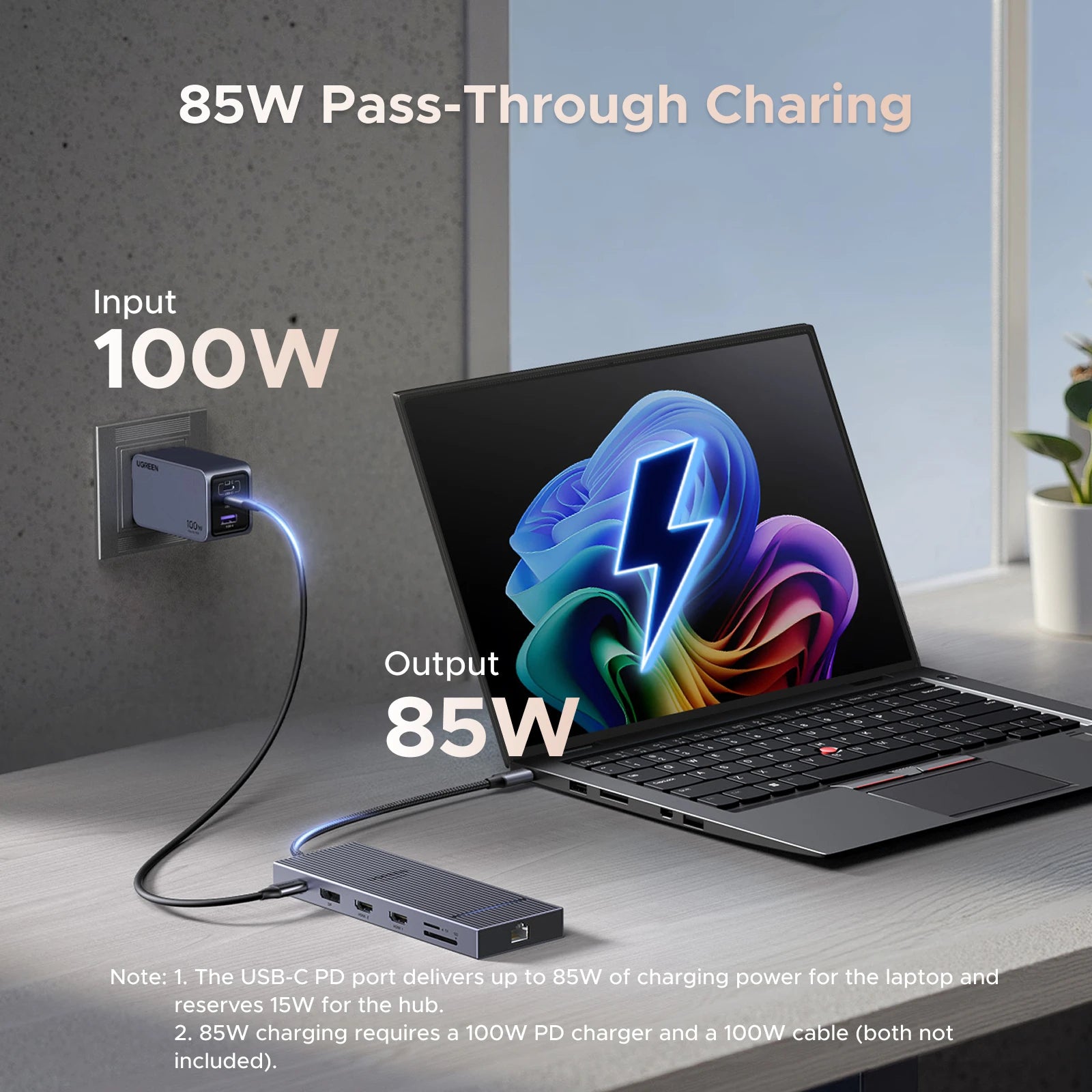 12 in 1 USB C Hub Docking Station 4K HDMI DP 100W PD RJ45 SD for MacBook Dell HP Laptop Docking