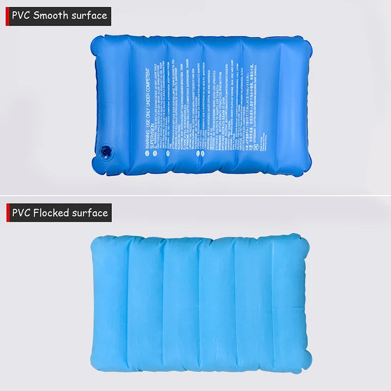 Portable Inflatable Neck Pillow Self Filling Travel Camping Support Cushion