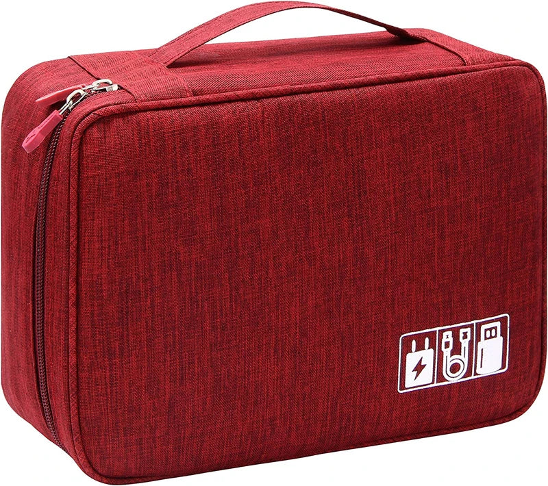 Travel Cable Organiser Bag, Portable Digital Storage Pouch for Gadgets and Electronic Devices