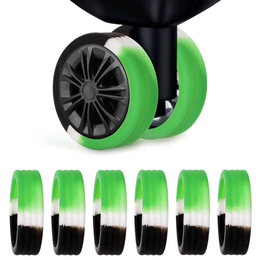 Travel Luggage Wheel Protector Covers 4 8Pcs Silicone Suitcase Caster Guard Noise Reduction