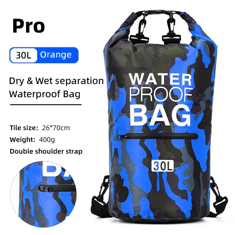 SCIONE Waterproof PVC Dry Bag Backpack 10L 15L 20L 30L