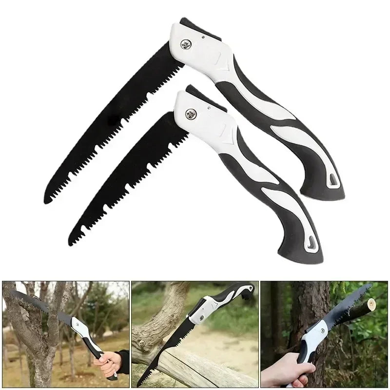Portable Folding Gardening Saw Secateurs Multifunctional Pruner Grip Hand Tool for Outdoor Use