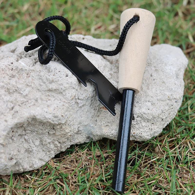 Magnesium Flint Fire Starter Rod Portable Survival Firesteel Emergency Camping Hiking Tool Kit