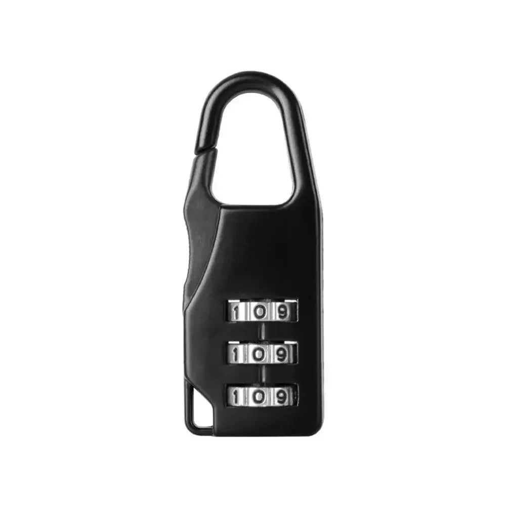 Mini 3 Digit Dial Resettable Travel Luggage Lock Suitcase Backpack Padlock Secure