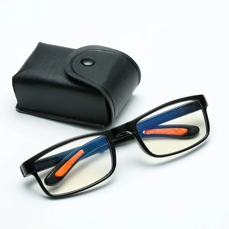 Folding Reading Glasses Anti Blue Light TR90 +1.0 to +4.0 Portable Case