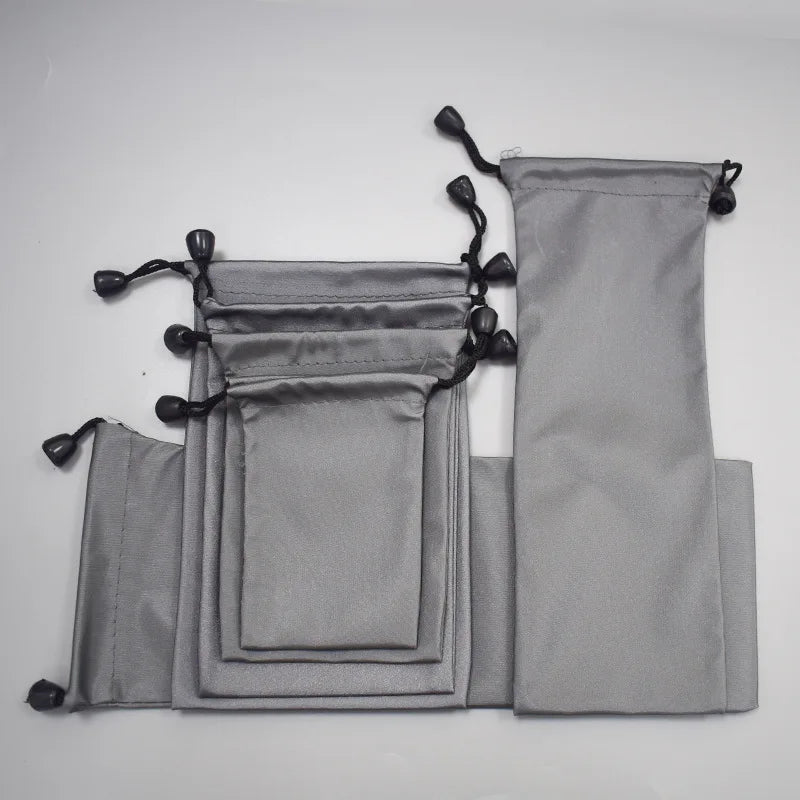 Waterproof Drawstring Storage Pouch 18x24cm Earphone Cable Bag Travel