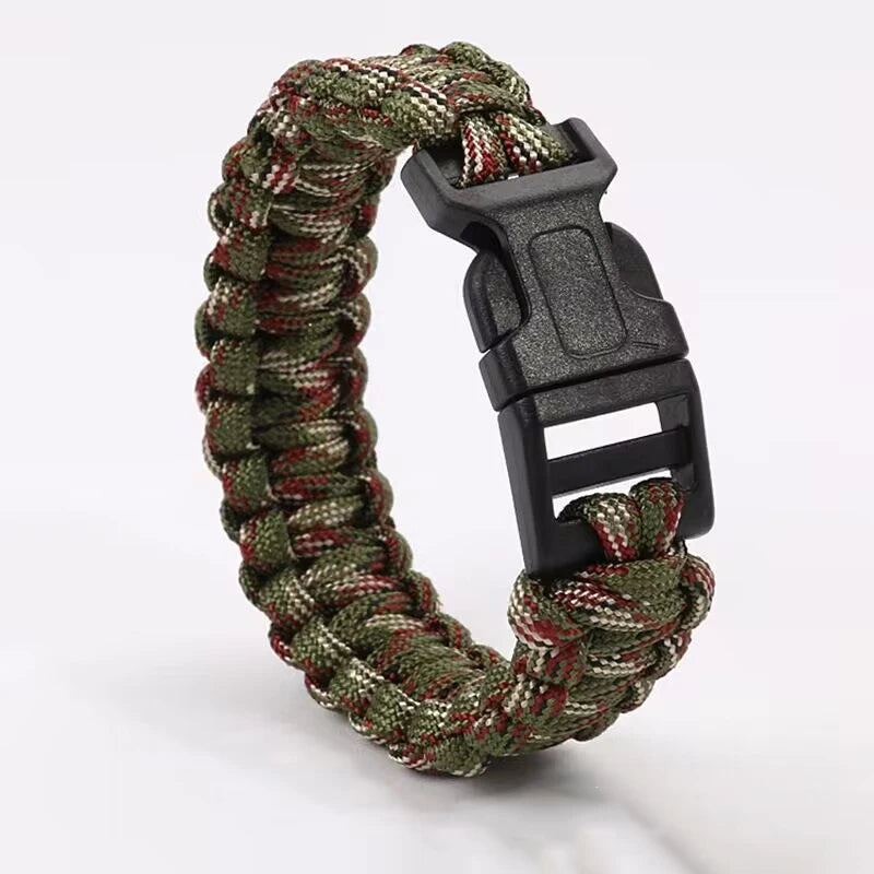 Seven Core Paracord Survival Bracelet 23cm Outdoor Emergency EDC Camping Escape Rope Tool