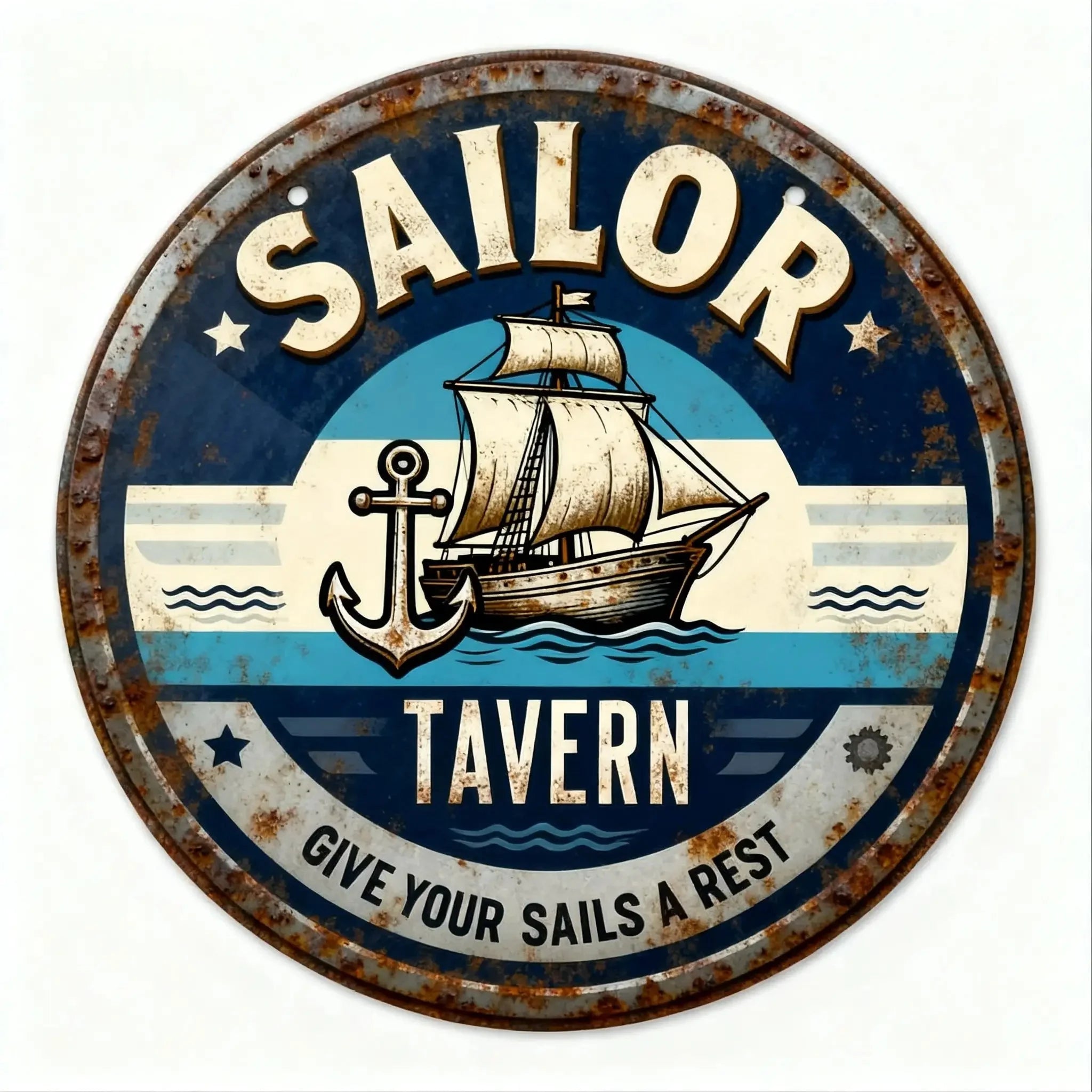 Pilot Lounge Retro Metal Tin Sign Aviation Wall Decor