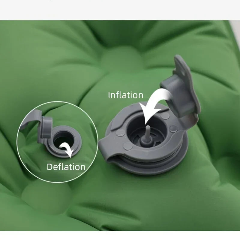 Double Inflatable Camping Mattress Extra Wide Ultralight Sleeping Pad Mat Travel