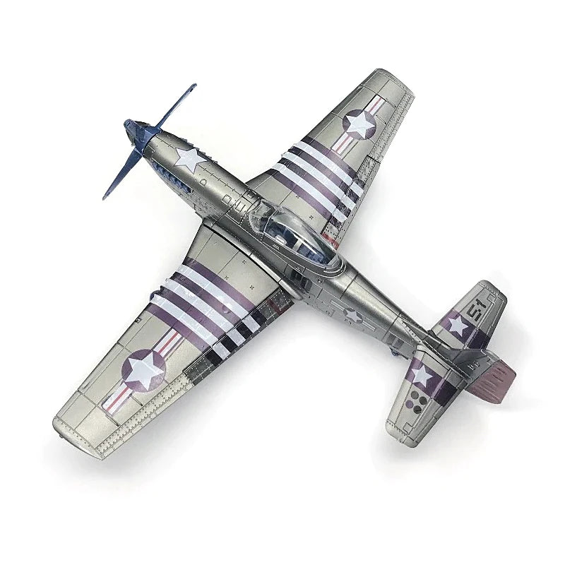 GSF 1/48 WW II Fighter Aircraft 4D Assembly Puzzle Military Model Kit