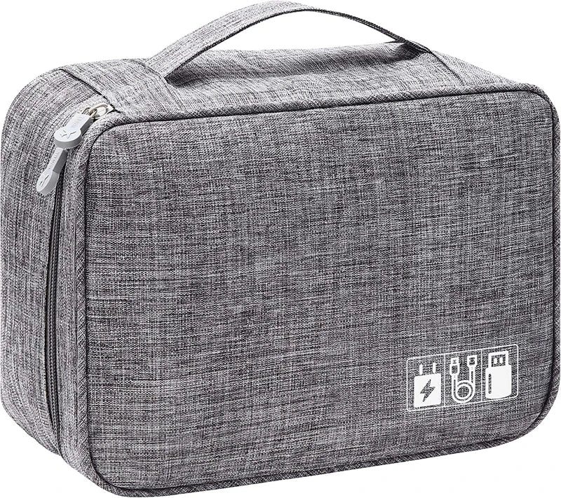 Travel Cable Organiser Bag, Portable Digital Storage Pouch for Gadgets and Electronic Devices