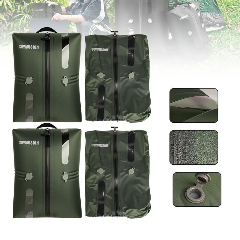 Reusable Travel Vacuum Bags Waterproof Compression Storage Bags for Luggage Space Saving