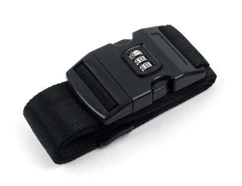 Adjustable Luggage Strap with Combination Lock, Travel Suitcase Safety Belt 2m, Baggage Belt