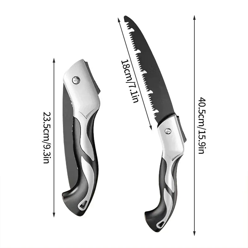 Portable Folding Gardening Saw Secateurs Multifunctional Pruner Grip Hand Tool for Outdoor Use