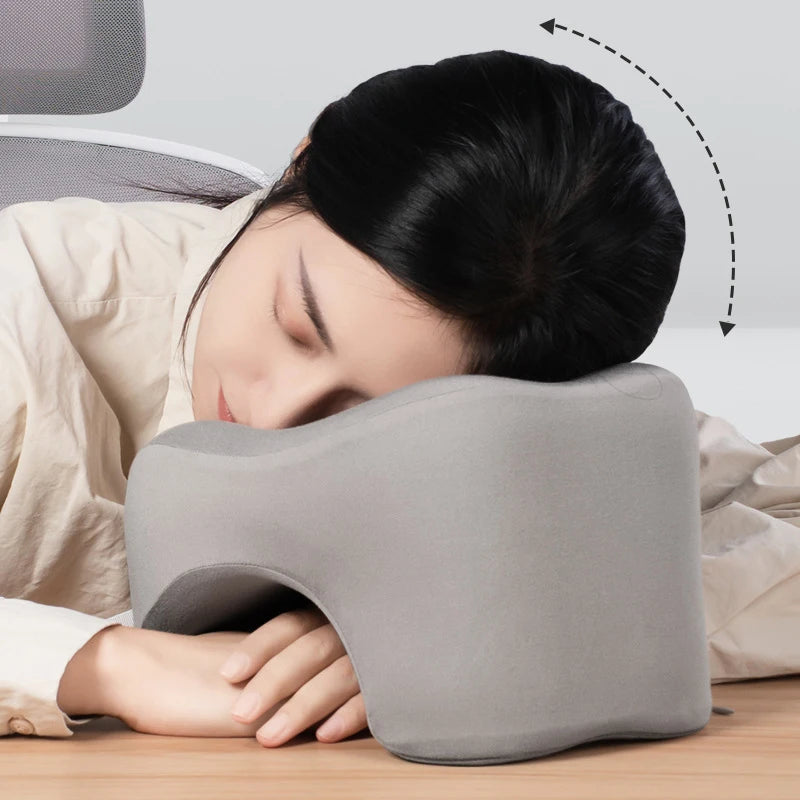 U-Shape Memory Foam Travel Pillow Neck Support Cushion for Airplane Flight Office Nap Rest