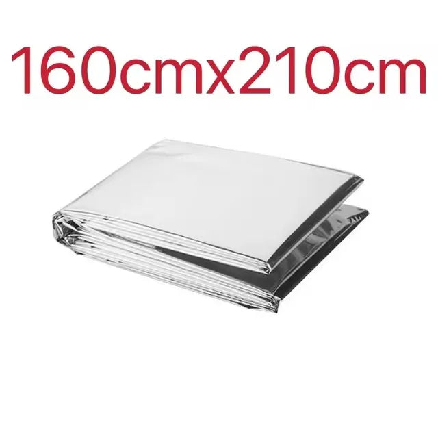 2 Person Emergency Bivy Survival Shelter Mylar Tube Tent Waterproof Thermal Blanket Kit