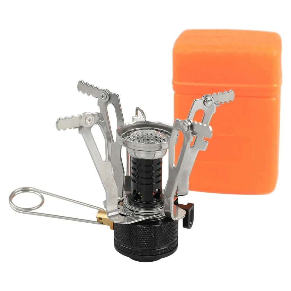 LISM Ultralight Portable Camping Stove Adjustable Valve Backpacking Hiking Burner