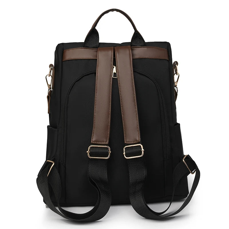 Women’s Anti Theft Nylon Backpack Large Capacity Casual Travel and School Shoulder Bag