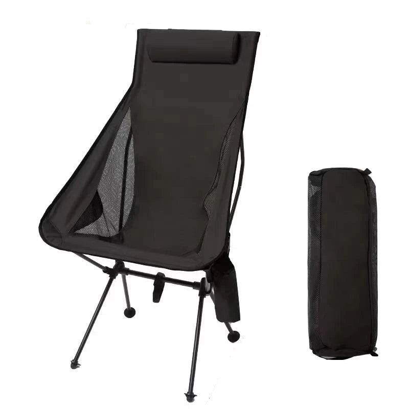 WEST TUNE Portable Folding Camping Chair with Headrest Lightweight Aluminium Travel