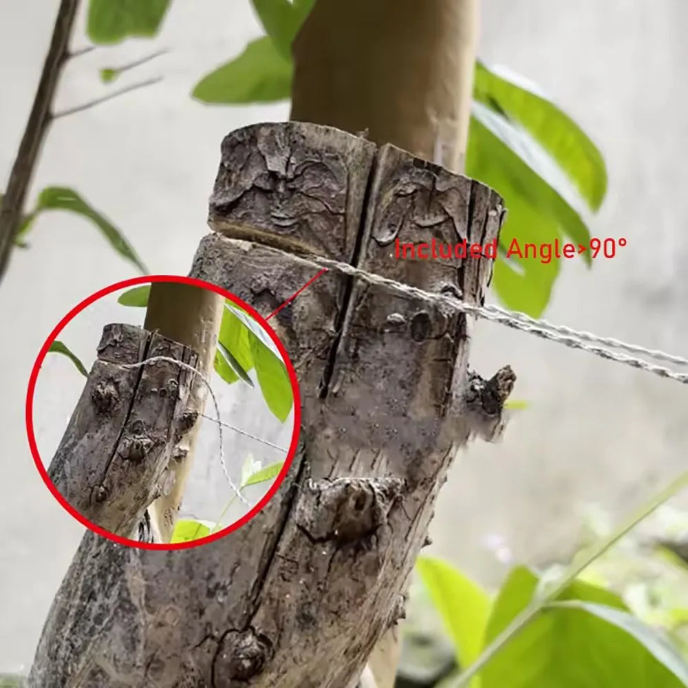 SKEYO Stainless Steel Survival Rope Saw 65cm Portable Spiral Wire Pocket Tree Saw Tool for Camping