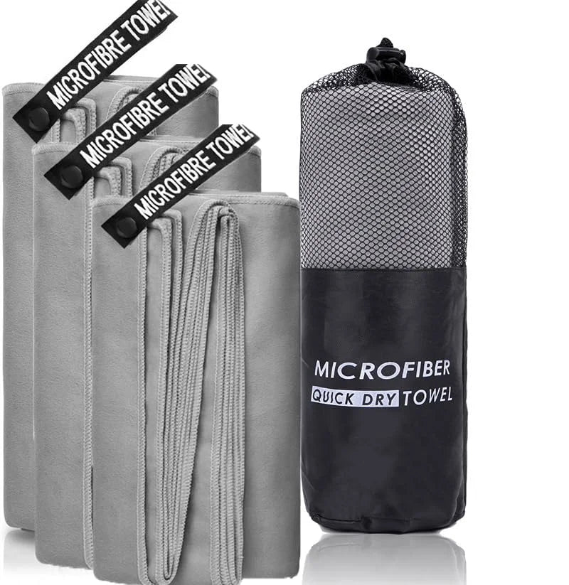 DUTRIEUX Microfiber Quick Dry Gym Towel Silver Ion Odour Free Absorbent
