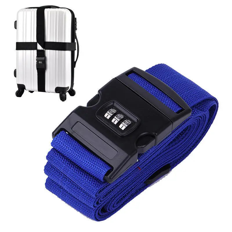 Travel Luggage Belt Strap Adjustable Suitcase Trolley Packing Secure Lock