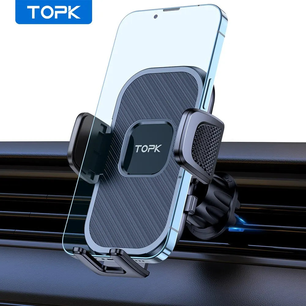 Gravity Car Phone Holder Dashboard Windshield and Air Vent Mount for iPhone Samsung and Android