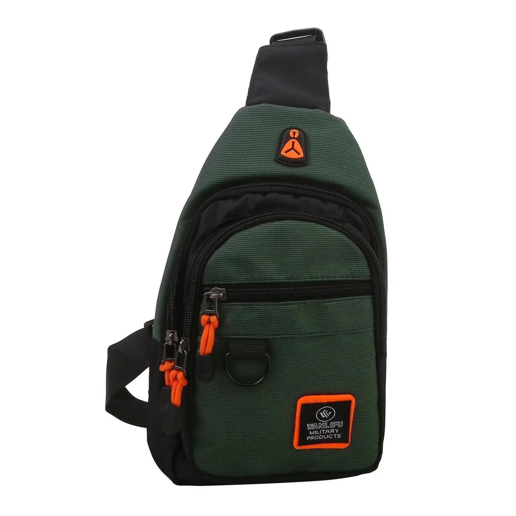 Men Business Chest Shoulder Bag Multi Layer Crossbody Travel