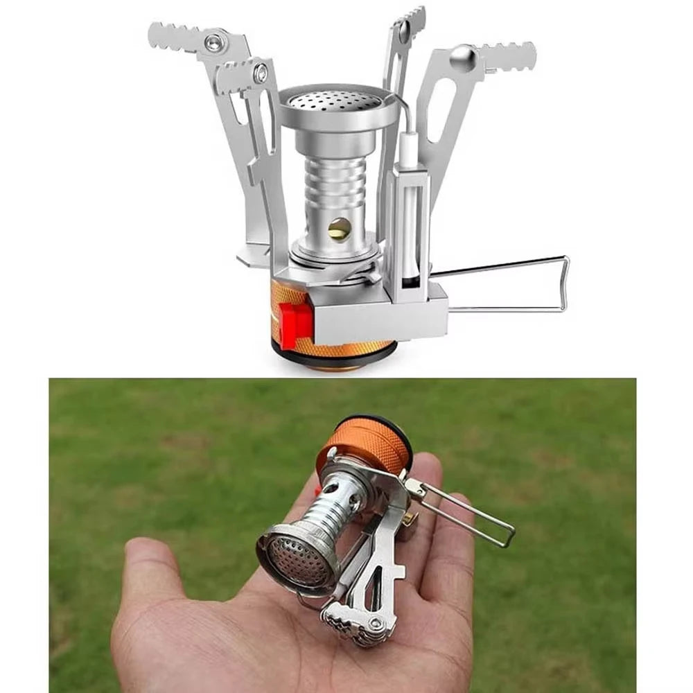 LISM Ultralight Portable Camping Stove Adjustable Valve Backpacking Hiking Burner