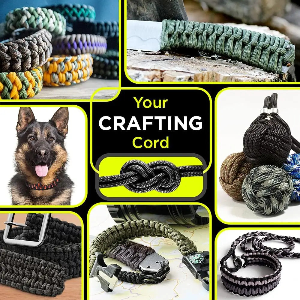 KEDIL 9 Core 650lb Paracord 4mm Tactical Survival Rope 5m 15m 31m for Camping DIY Lanyard