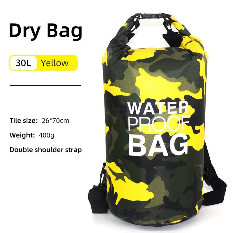 SCIONE Waterproof PVC Dry Bag Backpack 10L 15L 20L 30L